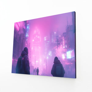 Cyberpunk Art Neon Streetscape | MusaArtGallery™