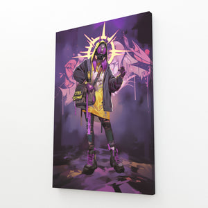 Cyberpunk Art Neon Vigilante | MusaArtGallery™