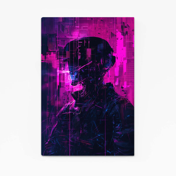 Cyberpunk Art Neon Warrior | MusaArtGallery™