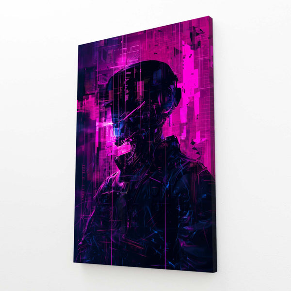 Cyberpunk Art Neon Warrior | MusaArtGallery™