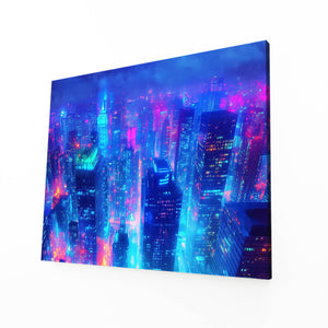 Cyberpunk Art Skyline Glow | MusaArtGallery™