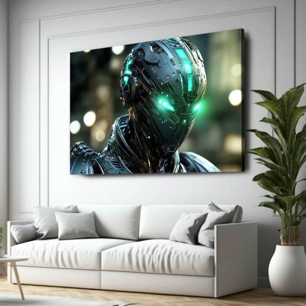 Cyberpunk Art Steel Sentinel | MusaArtGallery™