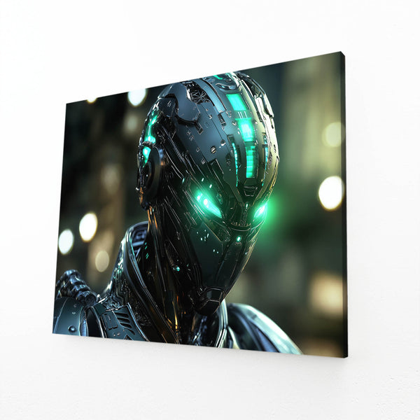 Cyberpunk Art Steel Sentinel | MusaArtGallery™