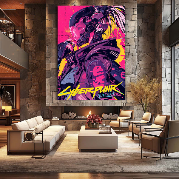 Cyberpunk Art Synthwave Sentinel | MusaArtGallery™