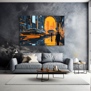 Cyberpunk Art Urban Transit | MusaArtGallery™