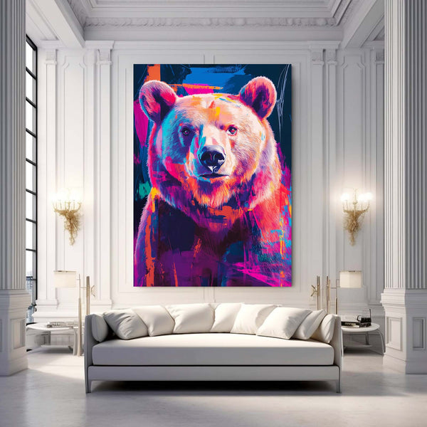Cyberpunk Bear Wall Art