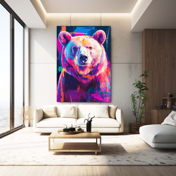 Cyberpunk Bear Wall Art