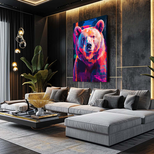 Cyberpunk Bear Wall Art