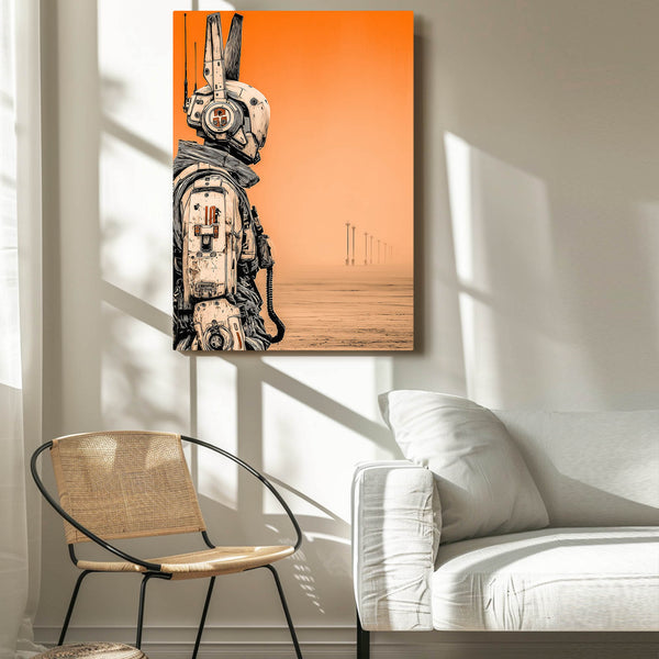 Cyberpunk Bunny Rabbit Wall Art