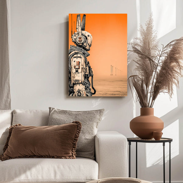 Cyberpunk Bunny Rabbit Wall Art