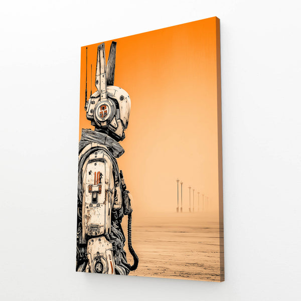 Cyberpunk Bunny Rabbit Wall Art