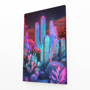 Cyberpunk Cactus Art