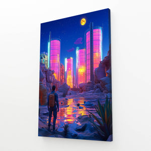 Cyberpunk Cityscape Art | MusaArtGallery™
