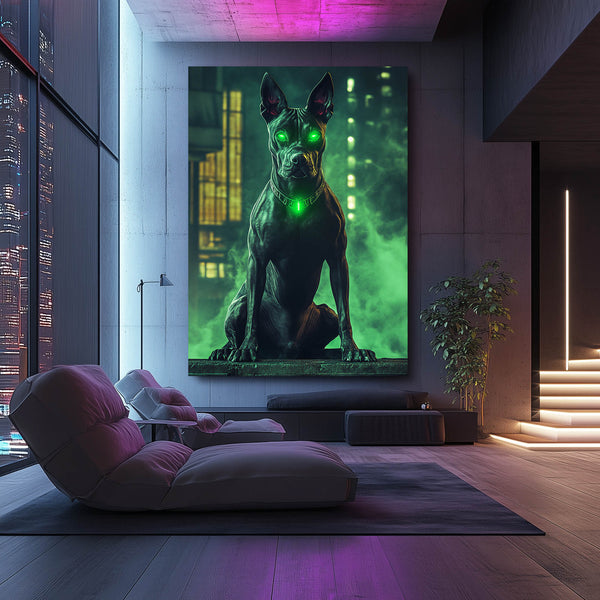 Cyberpunk Dog Art