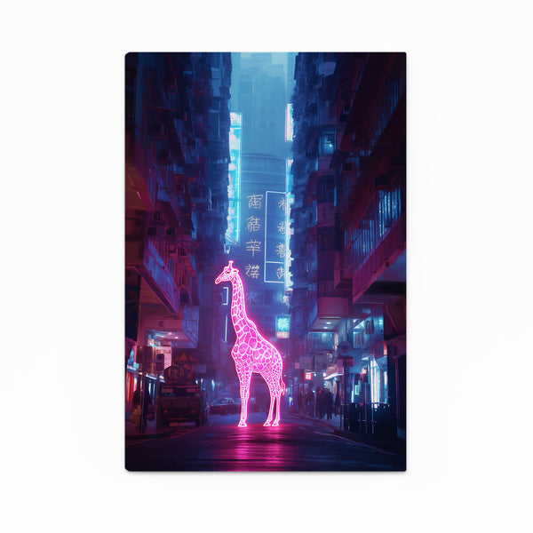 Cyberpunk Giraffe Artwork