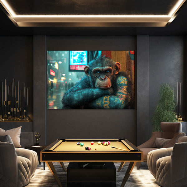 Cyberpunk Monkey Canvas