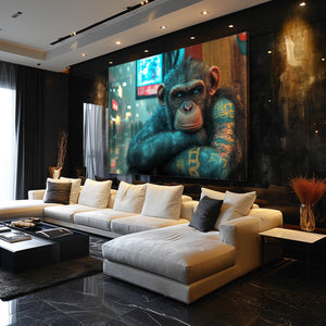 Cyberpunk Monkey Canvas
