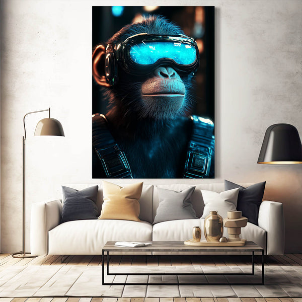Cyberpunk Monkey Wall Art