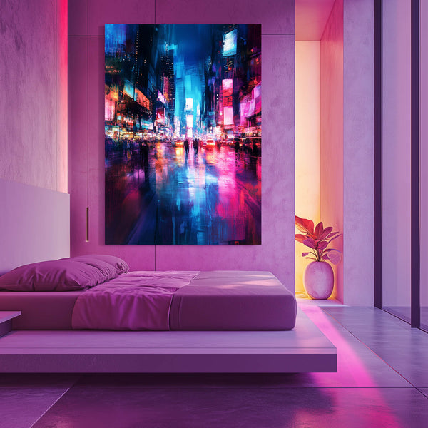 Cyberpunk Neon Cityscape | MusaArtGallery™