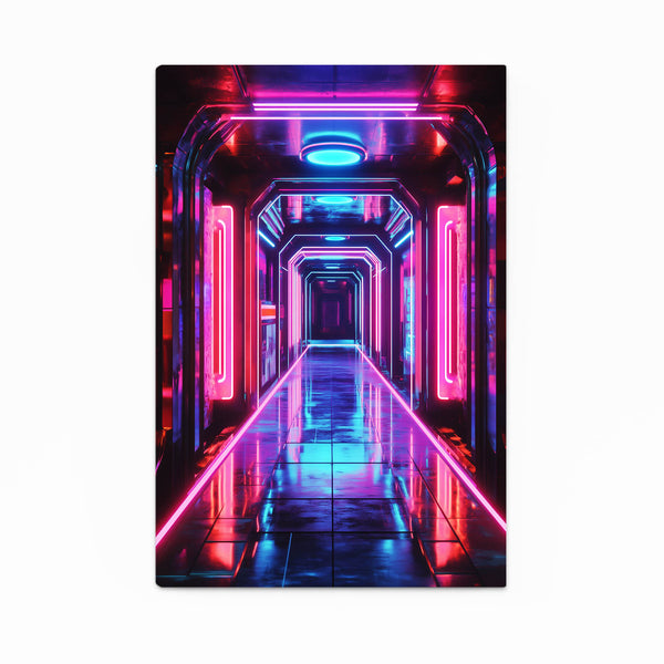 Cyberpunk Neon Corridor | MusaArtGallery™