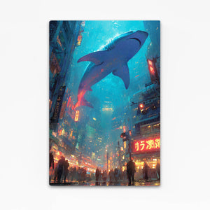 Cyberpunk Shark Wall Decor