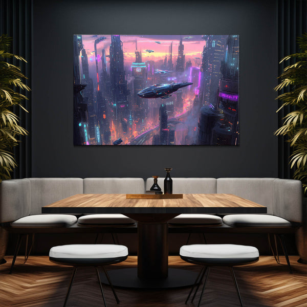 Cyberpunk Skyline Vision | MusaArtGallery™