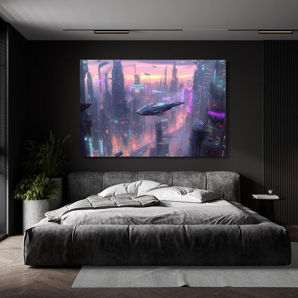 Cyberpunk Skyline Vision | MusaArtGallery™