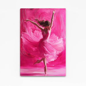 Dancing Elegance Pink Abstract Art | MusaArtGallery™