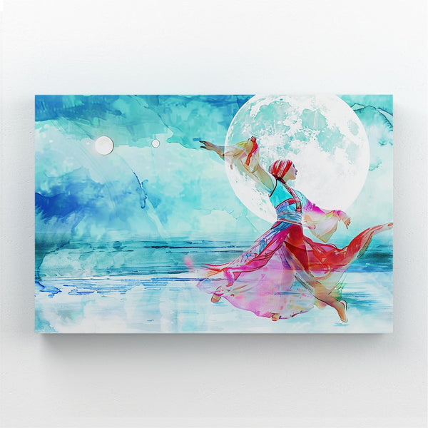 Dancing Girl Moon Art | MusaArtGallery™