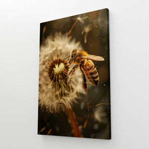 Dandelion Dreams Bee Art | MusaArtGallery™