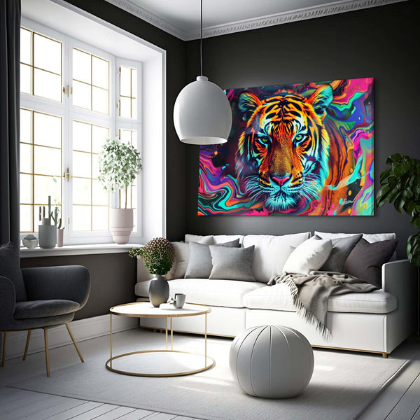 Colored Tiger Art | MusaArtGallery™
