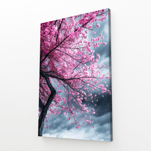 Dark Cherry Blossom Tree Wall Art
