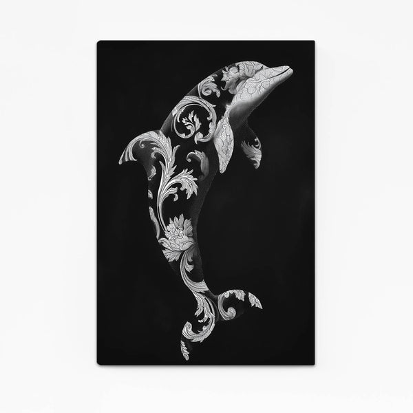 Dark Dolphin Wall Art