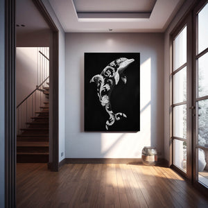 Dark Dolphin Wall Art