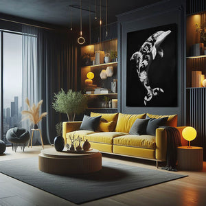 Dark Dolphin Wall Art