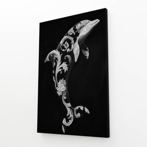Dark Dolphin Wall Art