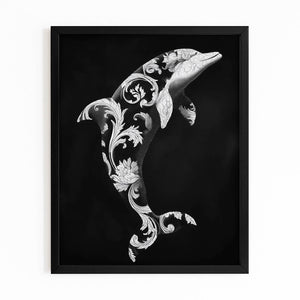 Dark Dolphin Wall Art