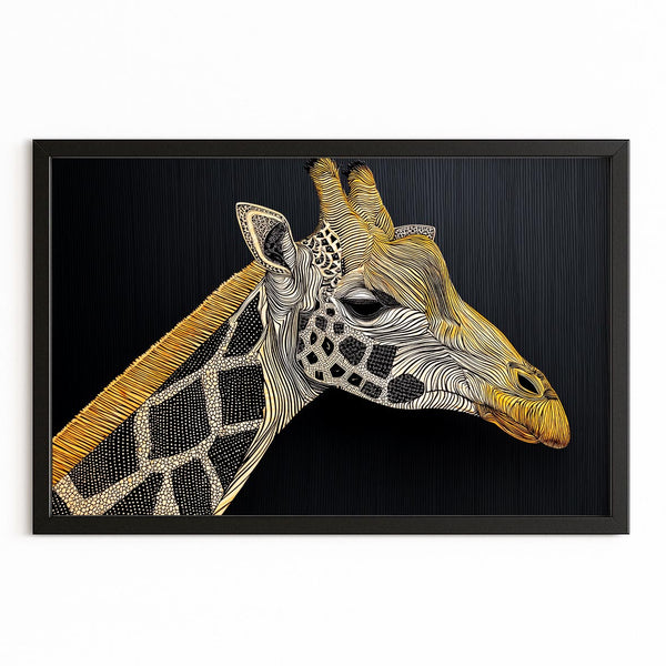 Dark Giraffe Print