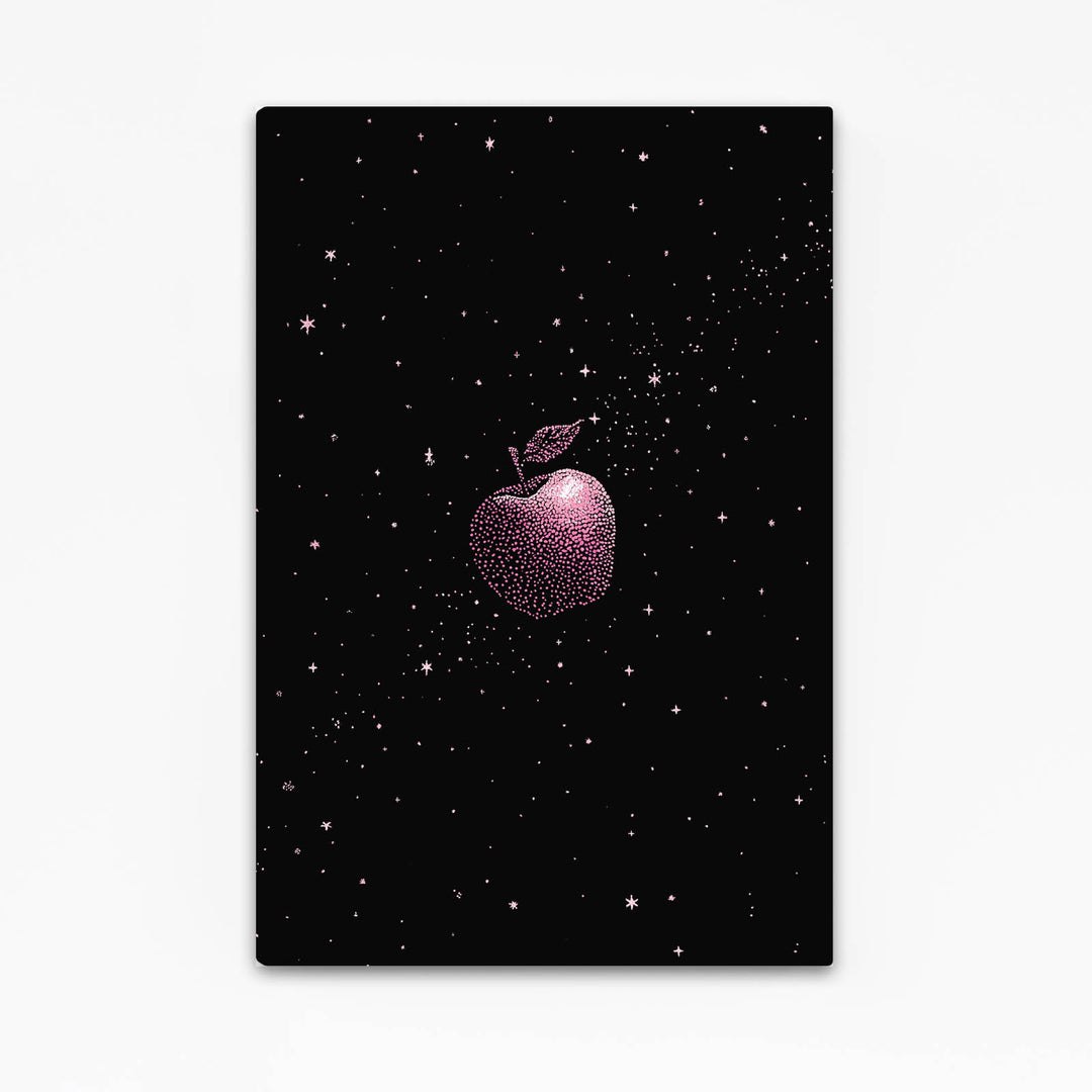 Deep Black Apple Art