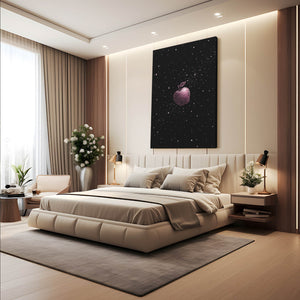 Deep Black Apple Art
