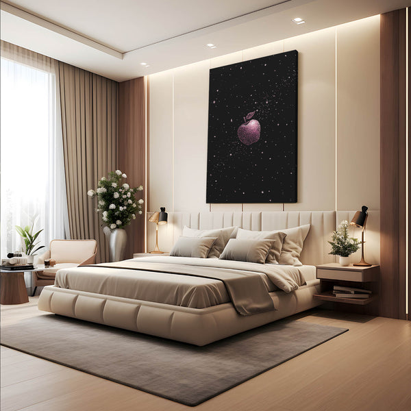 Deep Black Apple Art