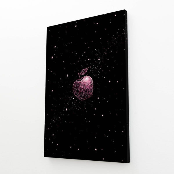 Deep Black Apple Art