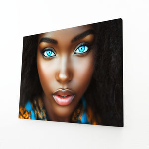 Deep Blue African American Wall Art