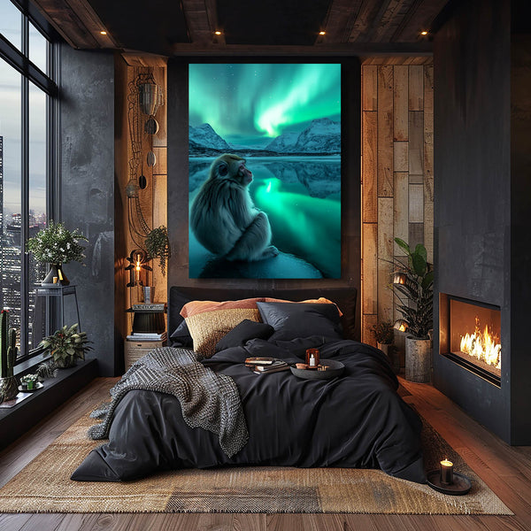 Deep Blue Monkey Art