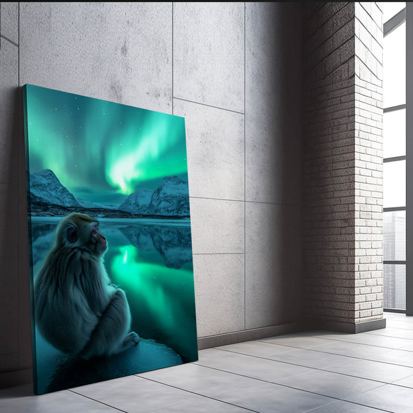 Deep Blue Monkey Art