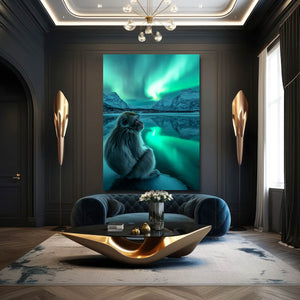 Deep Blue Monkey Art