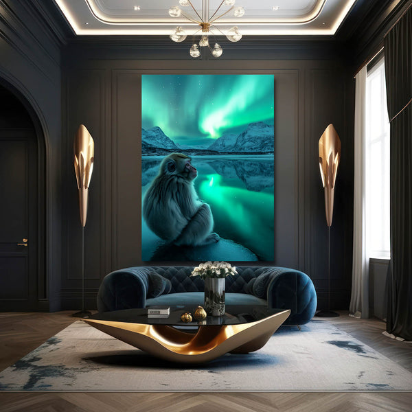 Deep Blue Monkey Art