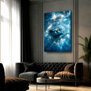 Deep Blue Shark Wall Art