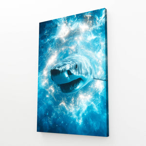 Deep Blue Shark Wall Art