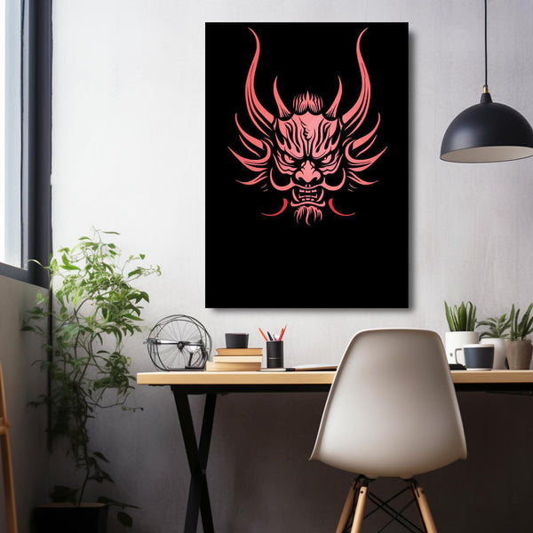 Demon Mask Cyberpunk Art | MusaArtGallery™